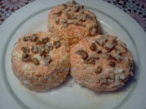 Салат из моркови с творогом и с йогуртом 