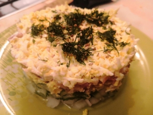 Салат с хамоном 