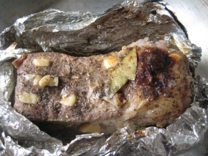 Сало запеченное в фольге в духовке 
