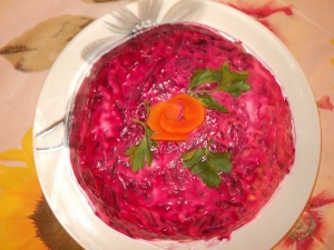 Селедка под шубой без моркови 