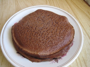 Шоколадные блинчики на молоке 