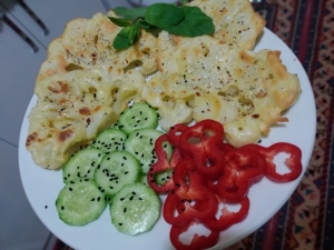 Стейк из цветной капусты в духовке 