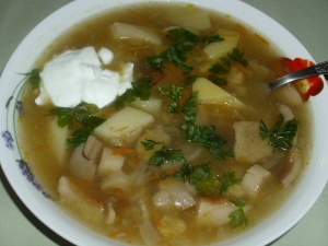 Суп из белых грибов 