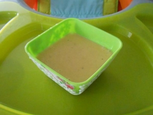 Суп-пюре на курином бульоне с рисом в пароварке для детей до 1 года (с 6 месцев) 