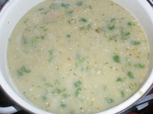 Суп-пюре из брокколи со сливками 