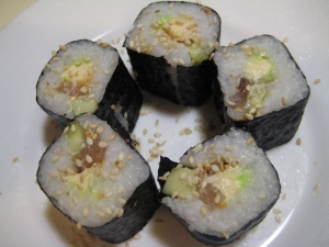 Суши со скумбрией 