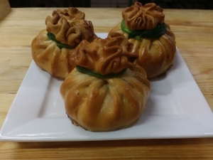 Свинина в мешочке из теста 