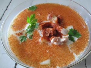 Сырный суп с курицей без зажарки 