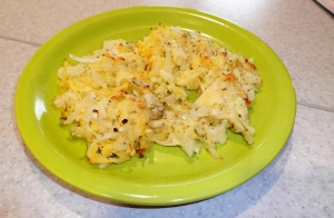 Тертый картофель с сыром в духовке 