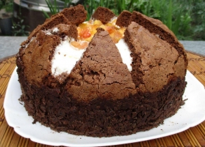 Торт "Килиманджаро" с персиками 