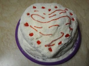 Торт "Вишня под снегом" 