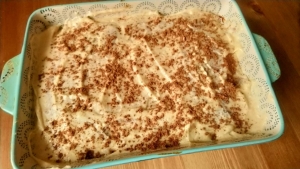 Торт на сметане с творожным кремом 