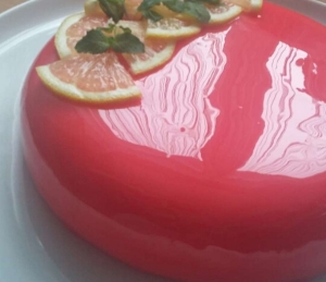 Цветная зеркальная глазурь для торта 