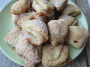 Творожное печенье с корицей 