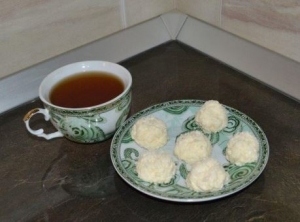 Творожные рафаэлло со сгущенкой 