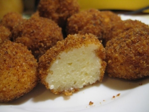 Творожные вареные шарики 