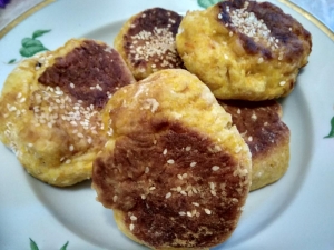 Тыквенные булочки на сковороде 