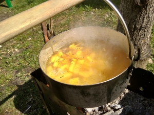 Уха из бычков на костре 