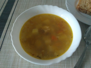 Уха из головы рыбы 