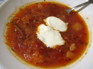 Украинский борщ без мяса 