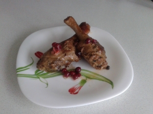 Утка с клюквой и лимоном 