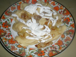 Вареники с творогом и картошкой на молоке 