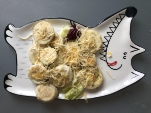 Вареные яйца в панировке 