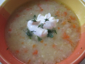 Вегетарианский суп-пюре из фасоли без мяса 