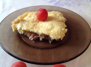 Запеканка из кабачков с фаршем в мультиварке 