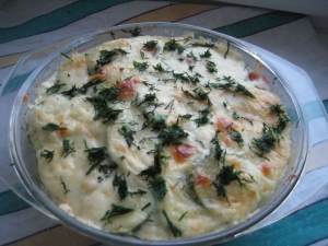 Запеканка из кабачков, картофеля и помидор в духовке 