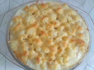 Запеканка из цветной капусты с фаршем 