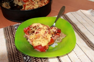 Запеканка с фаршем, картофелем и баклажанами в духовке 