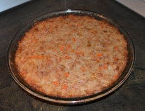 Запеканка с мясом и рисом 