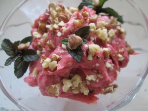 Заварной крем из манки с повидлом для торта 