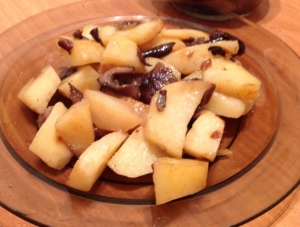 Жареная картошка с грибами (опята) 