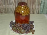 Компот из винограда на зиму 