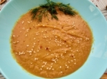 Крем-суп из красной чечевицы без мяса
