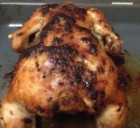 Курица запеченная целиком в духовке с чесноком и майонезом 