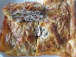 Лазанья из лаваша с фаршем и овощами 