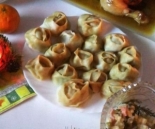 Манты с фаршем и картошкой 