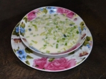 Окрошка с ветчиной и сметаной 