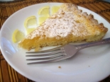 Открытый лимонный пирог из песочного теста 
