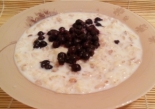 Овсянка со смородиной 