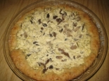 Пирог с творогом и грибами 