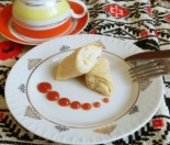 Блины на воде с картофелем и зеленью 