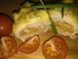 Рулетики из индейки с ананасами и сыром в духовке 