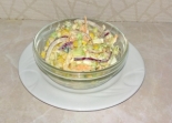 Салат из пекинской капусты, яиц и кукурузы без майонеза 