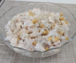 Салат с кальмарами и рисом 