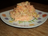 Салат из свежей моркови с чесноком и майонезом 