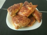 Самса с говядиной из пресного простого теста 